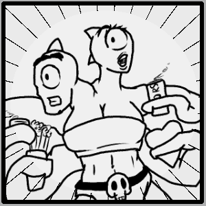 #2 Dubranorny A two headed, angry, horny, non-binary monster