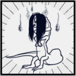 #30 Ikibuki - emo caterpillar with a human head