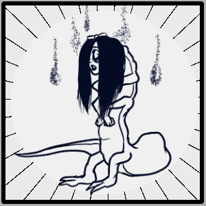 #30 Ikibuki - emo caterpillar with a human head