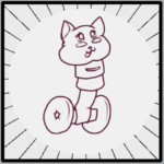 #34 Pazdis - a cute animal-headed dispense of candy-drugs on wheels.