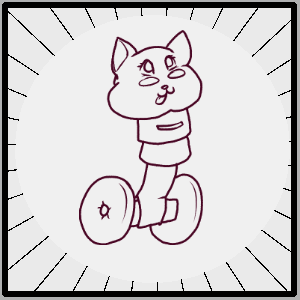 #34 Pazdis - a cute animal-headed dispense of candy-drugs on wheels.