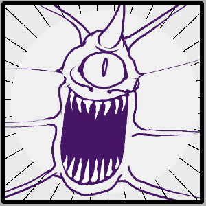 #40 Ooflypupe - a flying one eyed, one horn, giant-mawed cannibal