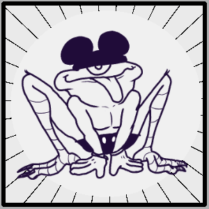 #41 Rhubortune - cyclops frog with chicken legs